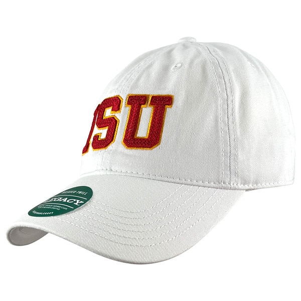 L2 ISU White Relaxed Twill Hat